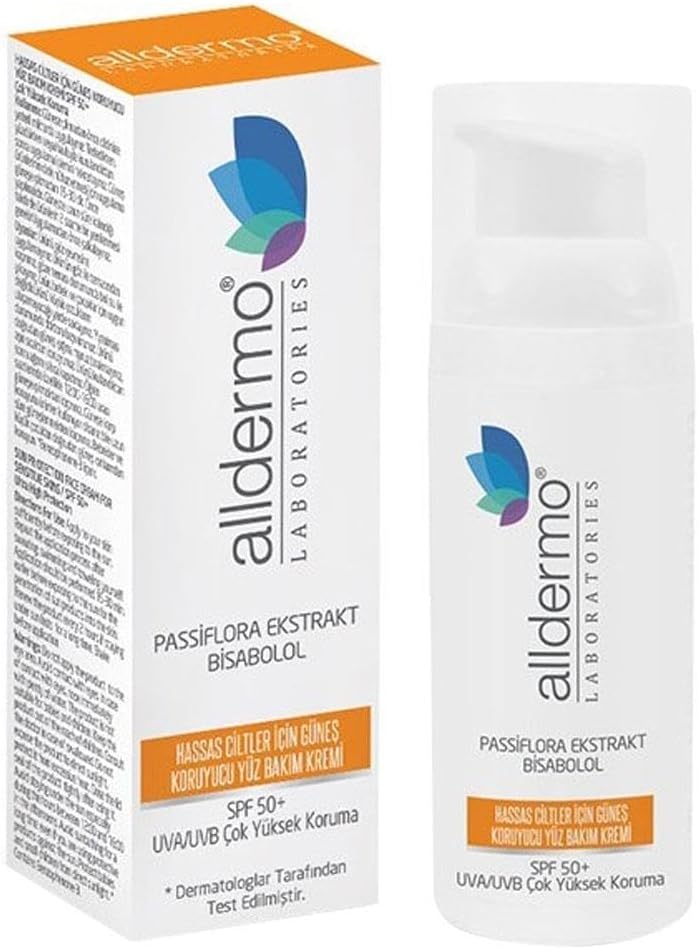 Hassas Ciltler için Güneş Koruyucu Yüz Bakım Kremi SPF50+ 50 ml
