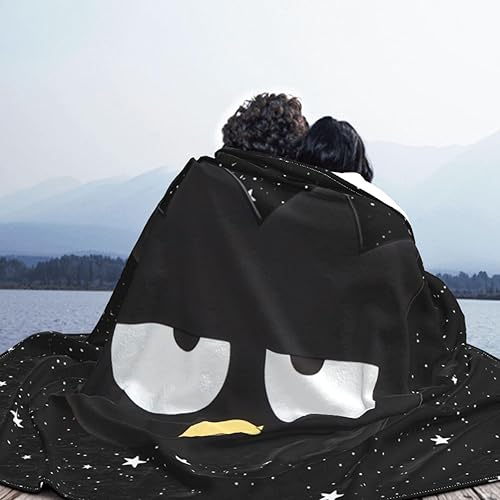 Miniatura 6 de Manta de franela de dibujos animados de anime Bad Badtz Maru manta de aire acondicionado, manta de algodón cálida para todas las estaciones para