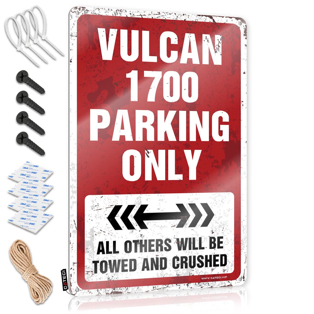 Sign Cool Lake Life Decor Nice Vulcan 1700 Parking Only - Vintage Wall Decor For Patio(20X30CM)