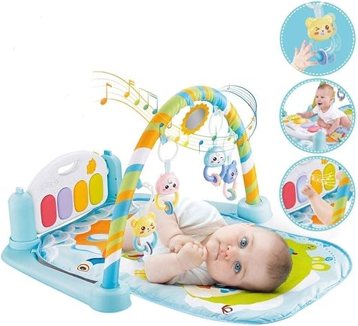 EUPHORIA Kick and Play Multi-Function ABS High Grade Plastic Piano Baby Gym and Fitness Rack with Hanging Rattles, Music &amp;...