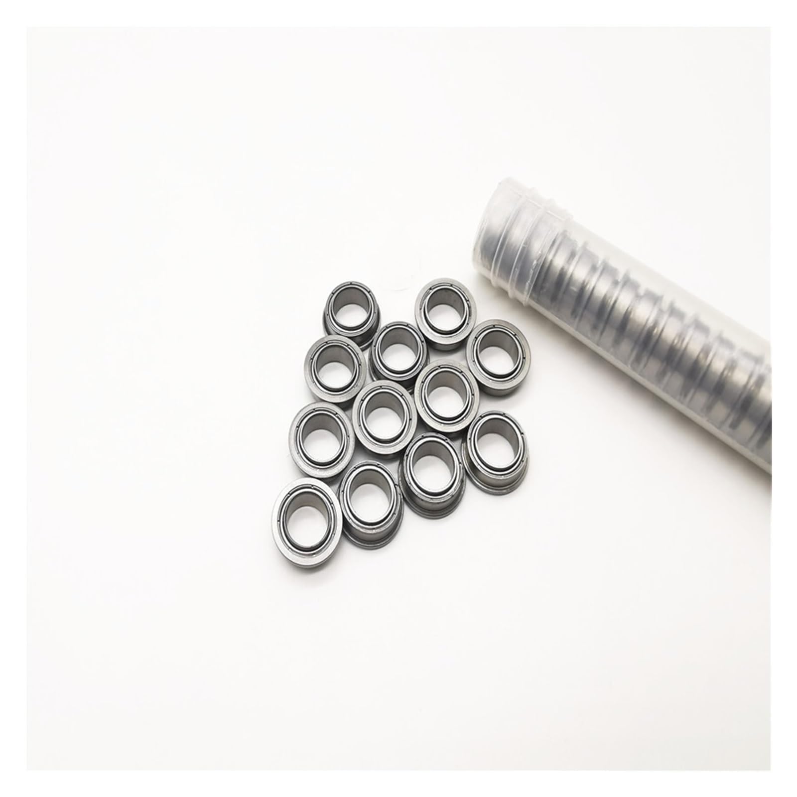 QENZDGBUY 10PCS MF128ZZ Non-Standard Miniature Flanged Ball Bearings 8x12x3.5mm High Speed Motor Bearing for Printer