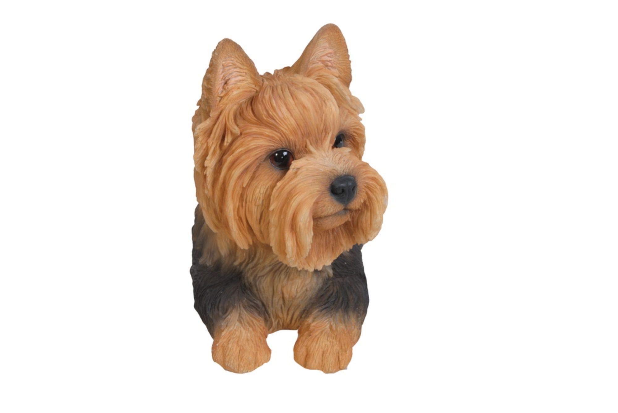 Hi-Line Gifts8" Brown and Black Yorkshire Terrier Lying Down Figurine