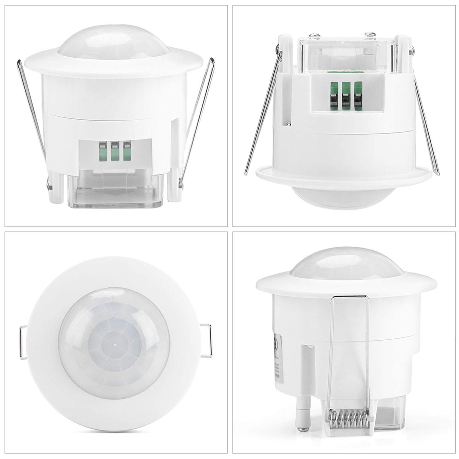 Infrared Motion Sensor PIR Motion Sensor Infrared Detector Infrared Switch AC 110-240V 10A 360° Control LED Lights, Compact Fluorescent Lights, Household Lights, Exhaust Fans, etc.