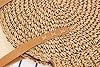 VOANZO Sac de plage en paille creuse, grande capacité, fait à la main, sac de plage tendance pour femme tissé à une épaule (marron), marron, Taille unique #2