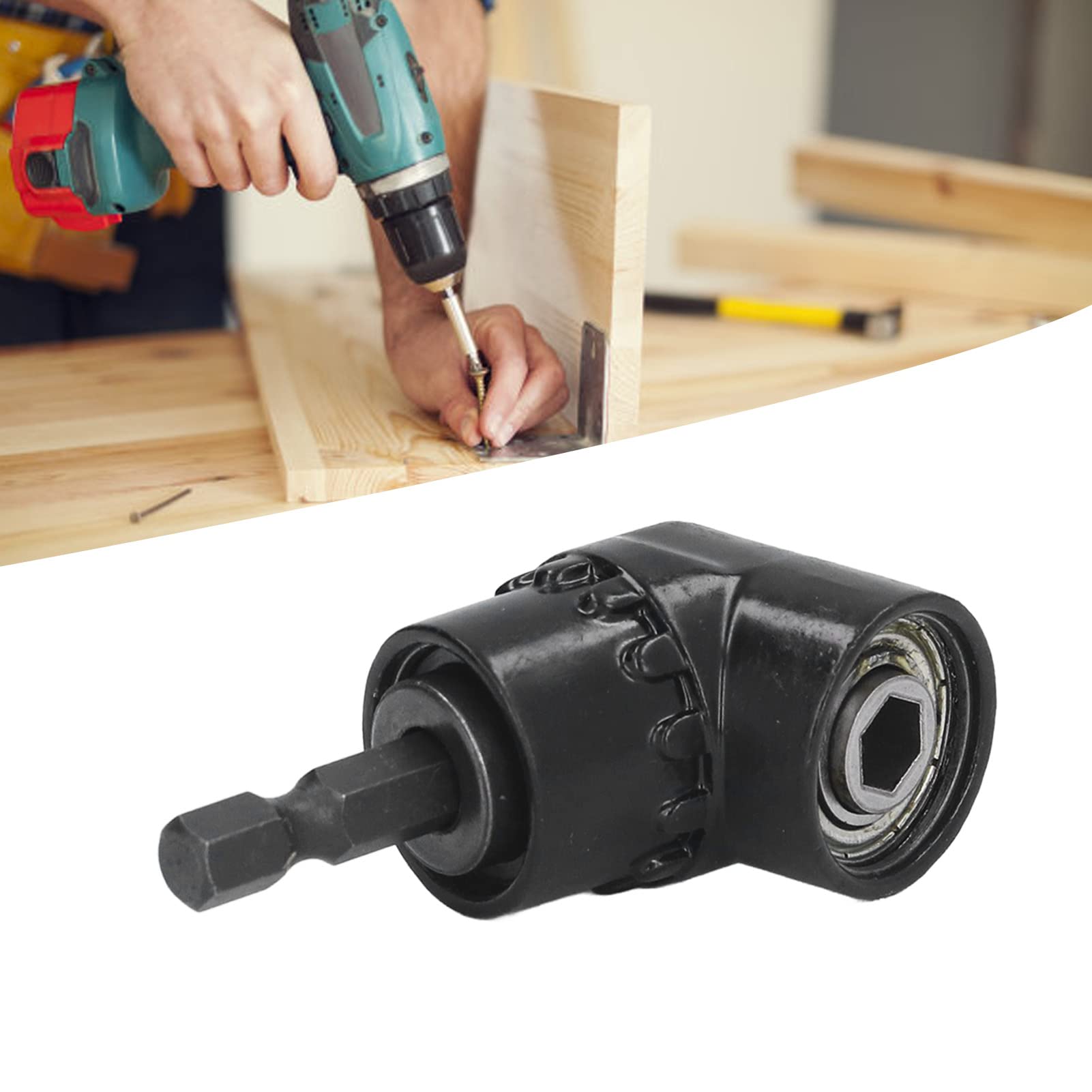 Haakse boor en flexibele hoekverlengingsbit voor boor of schroevendraaier, 1/4 inch dopsleuteladapter, magnetisch, handig, solide constructie, nuttig in strakke hoek werkruimte Haakse boor en flexibele hoekverlengingsbit voor boor of schroevendraaier, 1/4 inch dopsleuteladapter, magnetisch, handig, solide constructie, nuttig in strakke hoek werkruimte