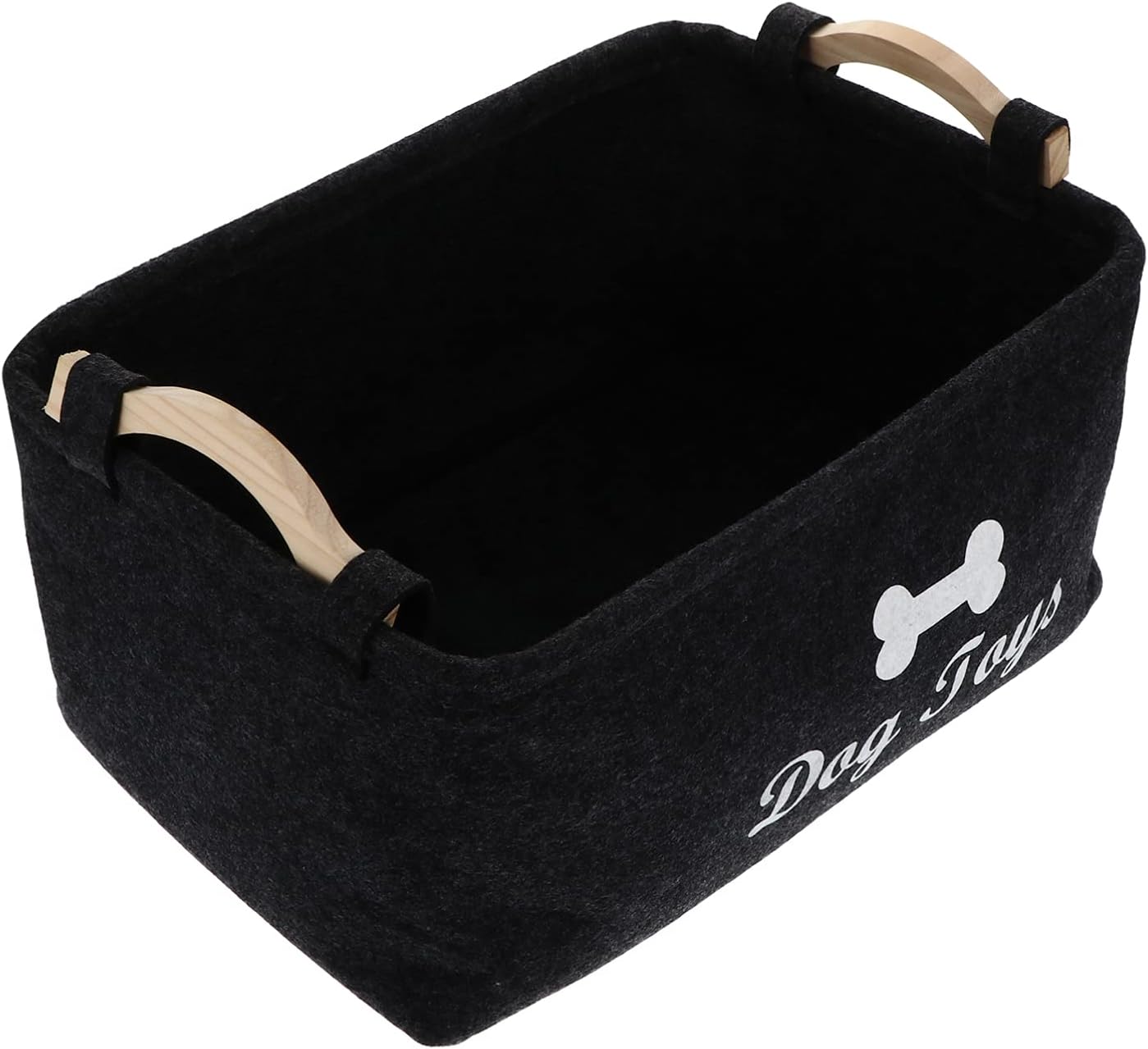 TEHAUX Puppy Supplies Pet Dog Storage Basket, Pet Organizing Pet Blankets Leashes and Food for Holding Dog, Pet Food, Pet Clothes, Easy and Convenient to Carry Pet Supplies Food Containers