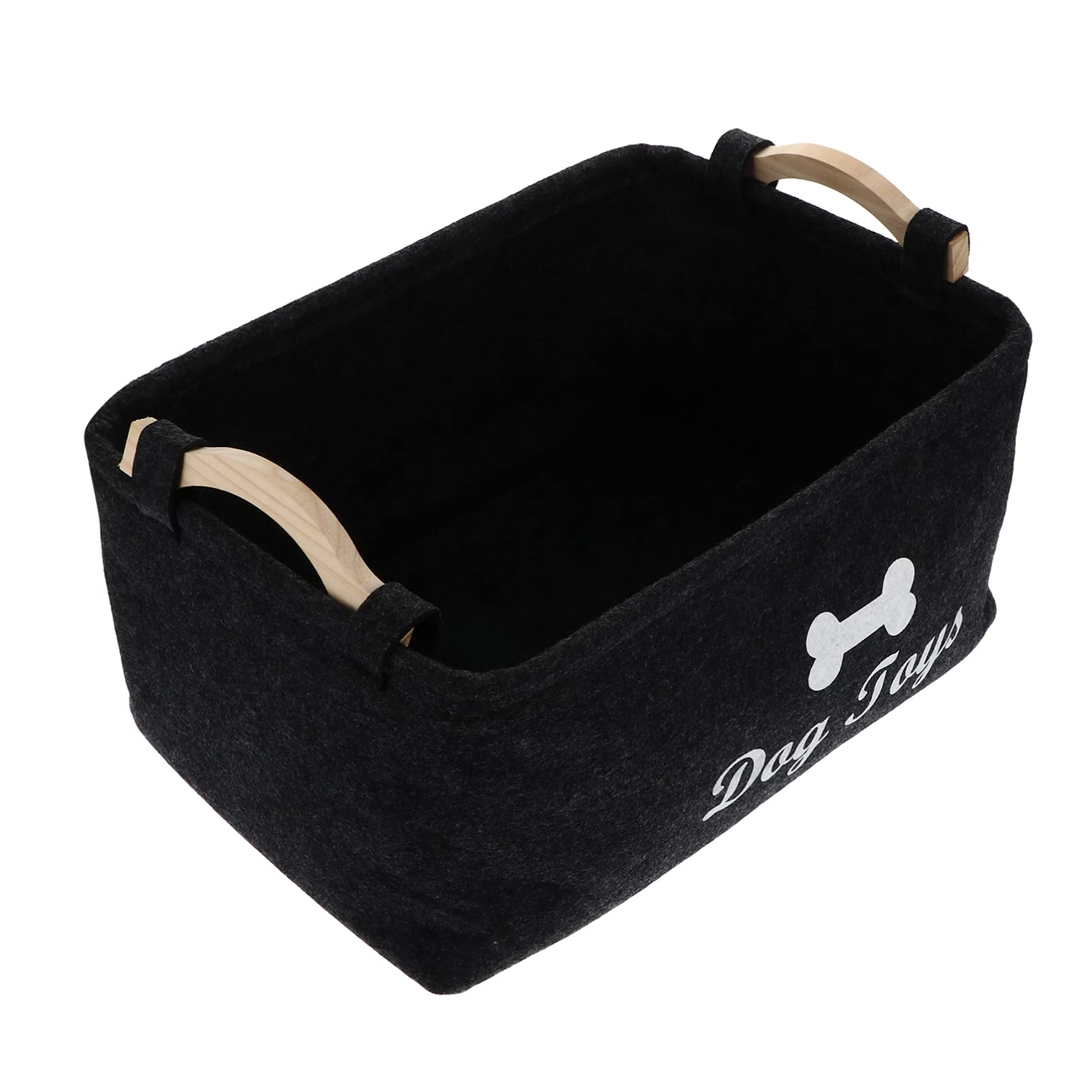 TEHAUX Puppy Supplies Pet Dog Storage Basket, Pet Organizing Pet Blankets Leashes and Food for Holding Dog, Pet Food, Pet Clothes, Easy and Convenient to Carry Pet Supplies Food Containers