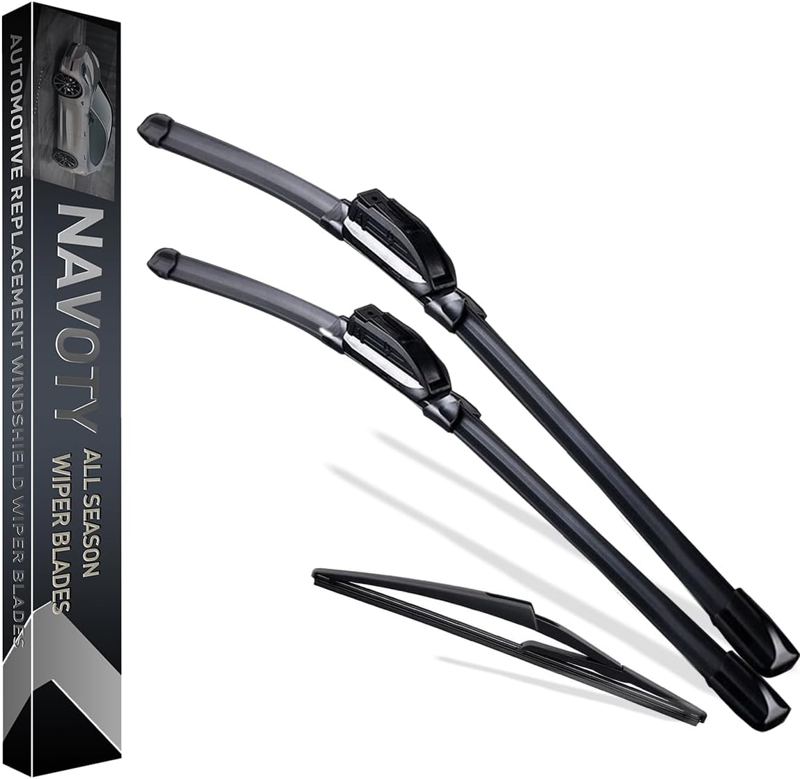 3 Wipers Factory Replacement for Nissan Kicks 2018 2019 2020-2023 Original Equipment Windshield Wiper Blades Set 26"+16"+12" (Set of 3) U/J HOOK