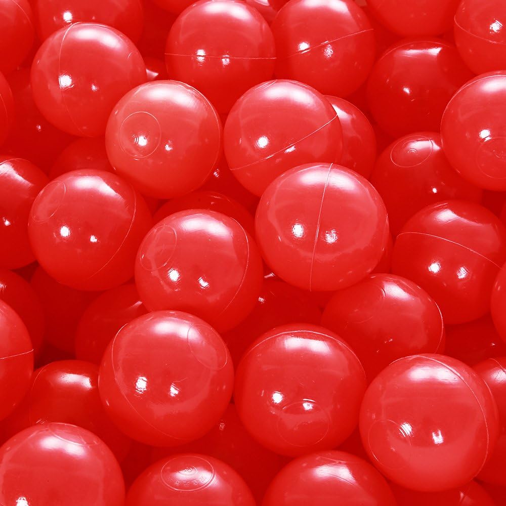 PlayMaty Play Ball Pit Balls - 2.36inches Phthalate&BPA Free Plastic Ocean Transparent Balls for Kids Toddlers and Babys for Playhouse Play Tent Playpen Pool Party Decoration Pack of 70
