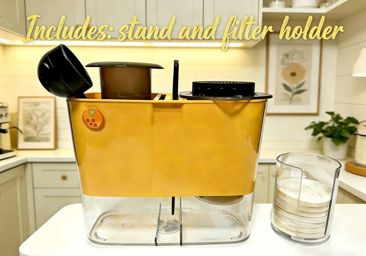 Organizer Stand for AeroPress original/Clear, Coffee Bar Station compact Storage Solution Fits AeroPress , Coffee Caddy Holder for Coffee Maker and Accessories