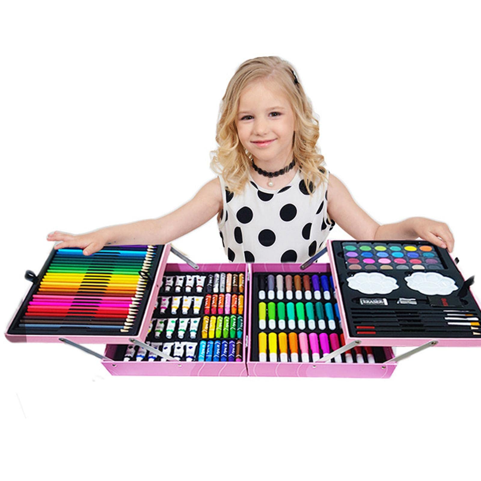 200 Teiliges Deluxe Malset Grundschule Kunstklasse Malen Schreibwaren Geschenk,
