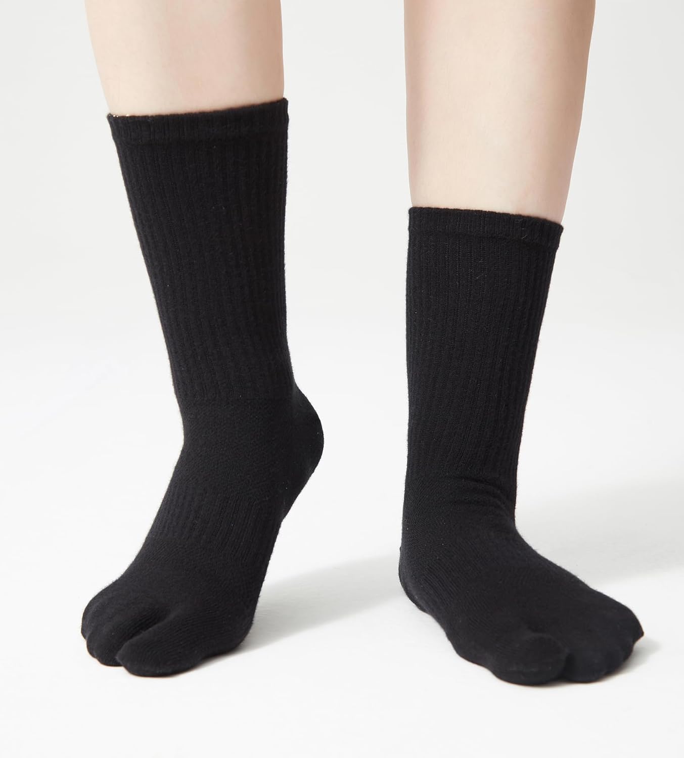 Men's Tabi Socks Flip Flop Split Toe Big Toe Cotton Athletic 4 Pack 6 Pack - Image 6