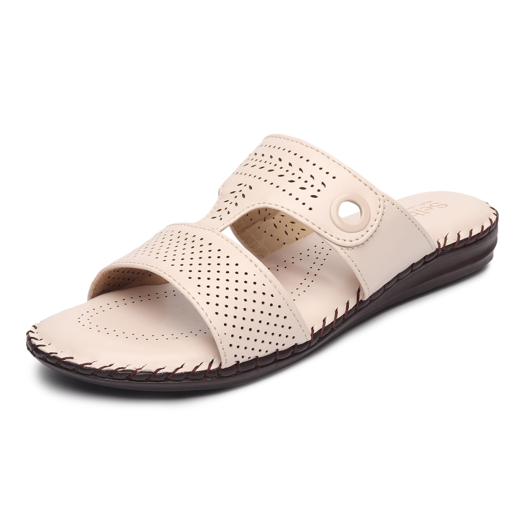 SELBRO Flat Soft doctor Slippers for Women (Cream,UK7=Euro 40) (B0CWCNTSXB) Amazon Price History, Amazon Price Tracker