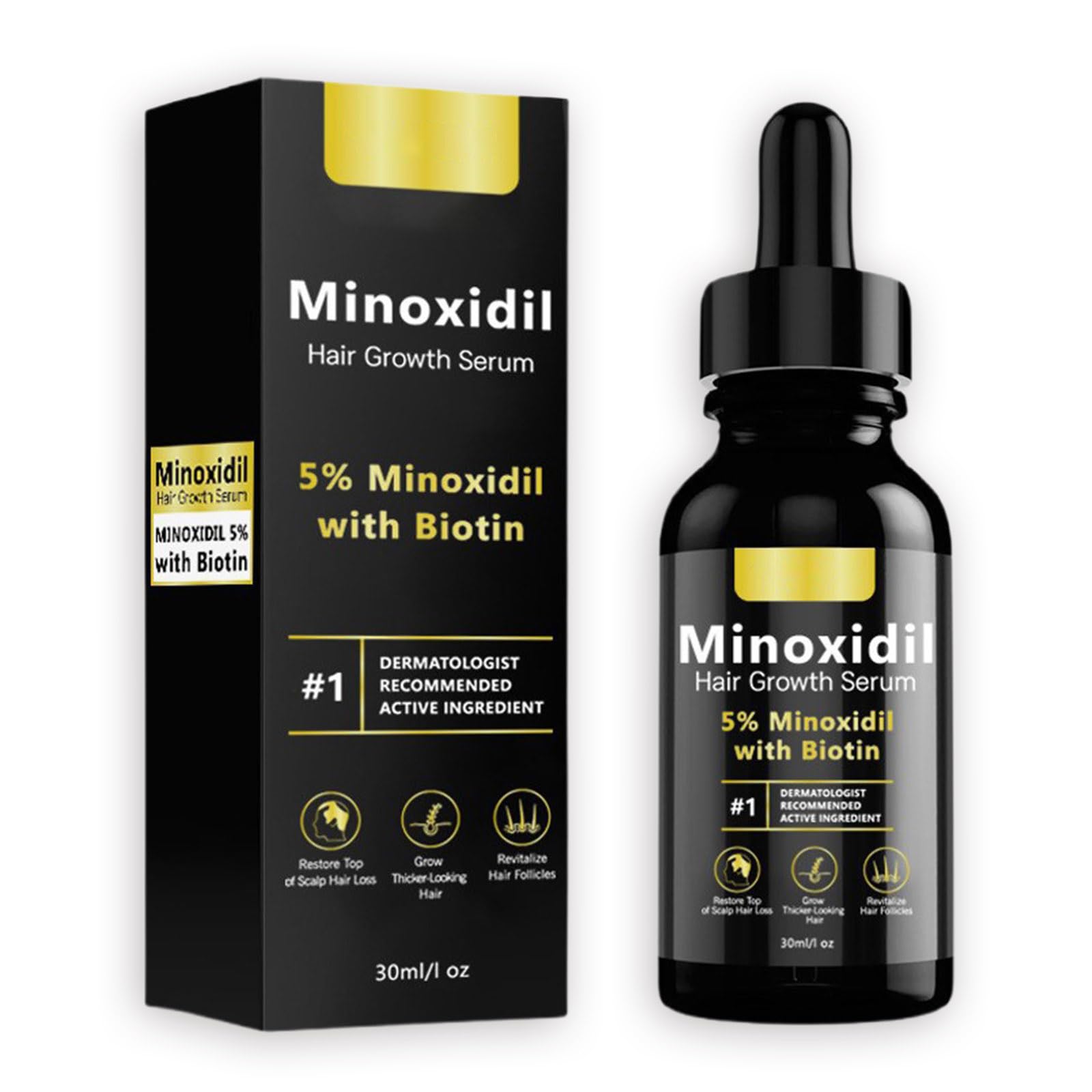 Minoxidil Hair Serum, Suitable for Both Men and Women, 5% Minoxidil Hair Growth, Resulting In Thicker, Stronger Hair.