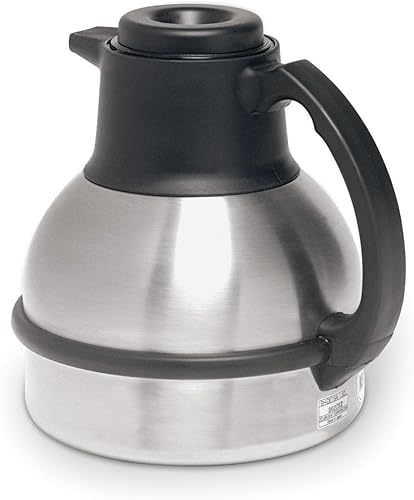 BUNN Zojirushi - Jarra térmica de acero inoxidable (64 onzas), color negro