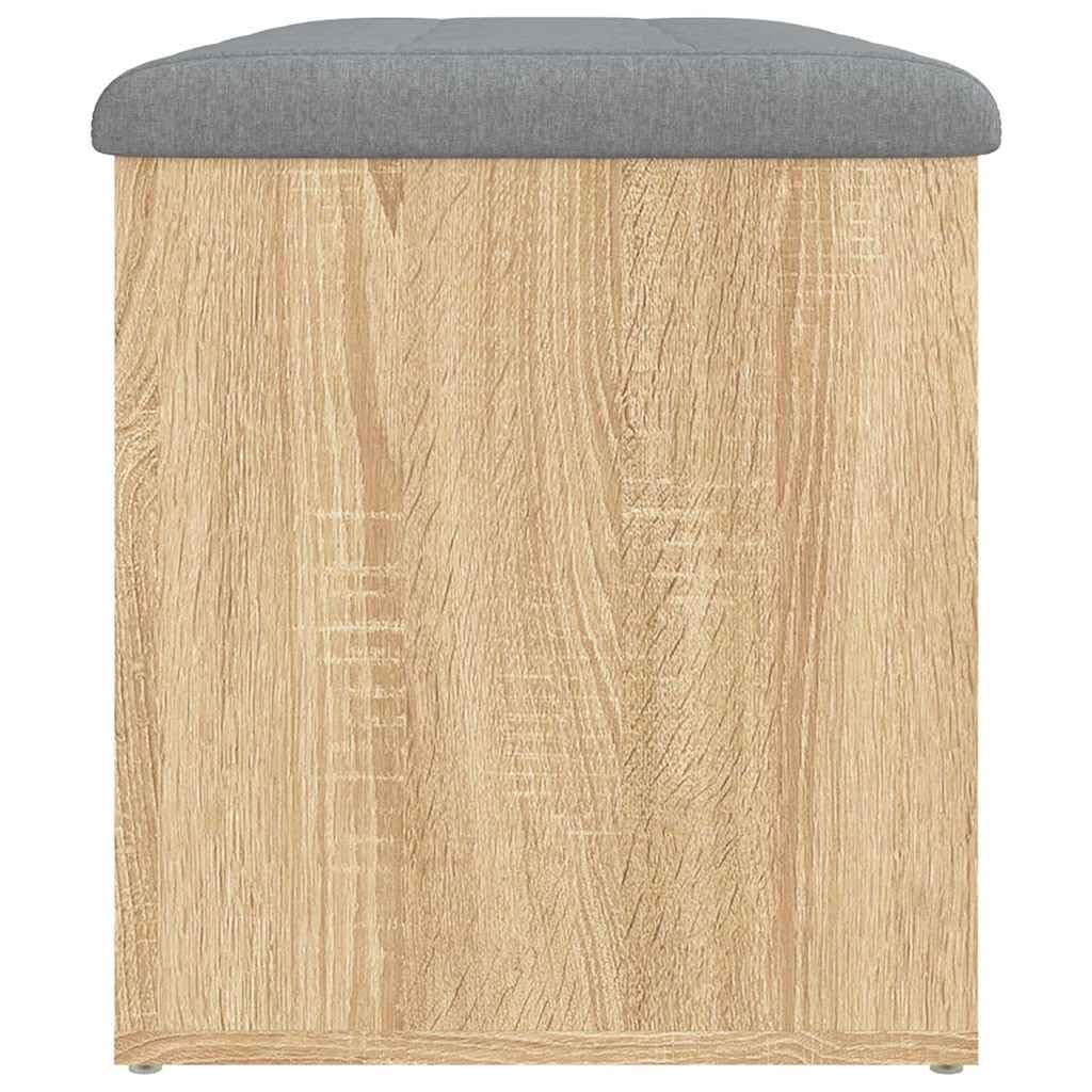 vidaXL Banco de almacenaje Roble Sonoma 82x42x45 cm Madera de ingeniería