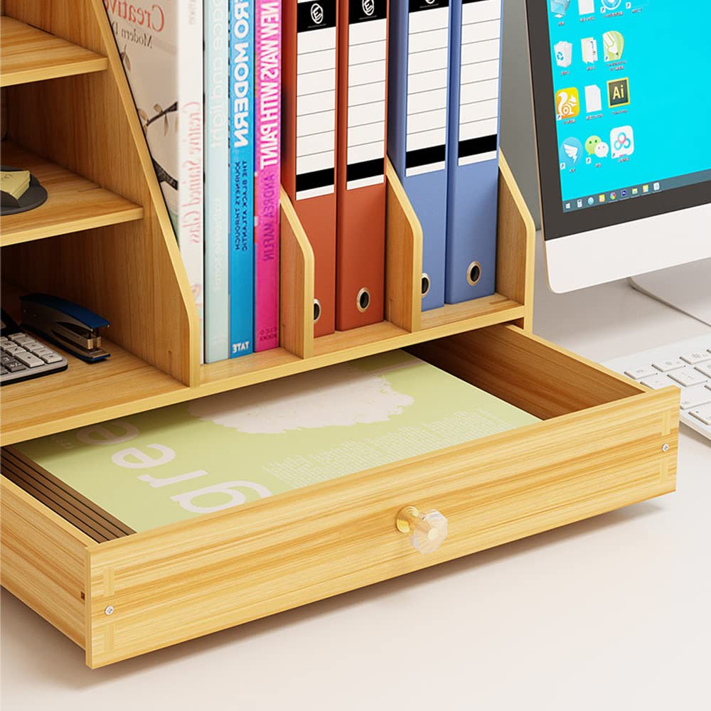 Scatola portaoggetti da ufficio, multifunzione, in legno massello, portapenne, per forniture per ufficio e cancelleria organizzazione, bianco (186)