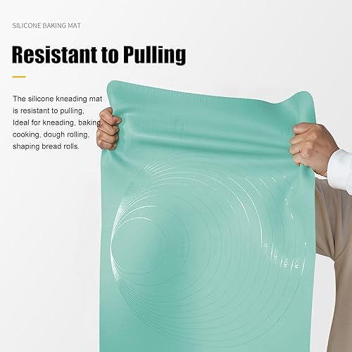 Miniatura 10 de Alfombrilla de silicona extra grande para cocina, 23.6 x 15.7 pulgadas, alfombrilla gruesa resistente al calor, alfombrilla de silicona