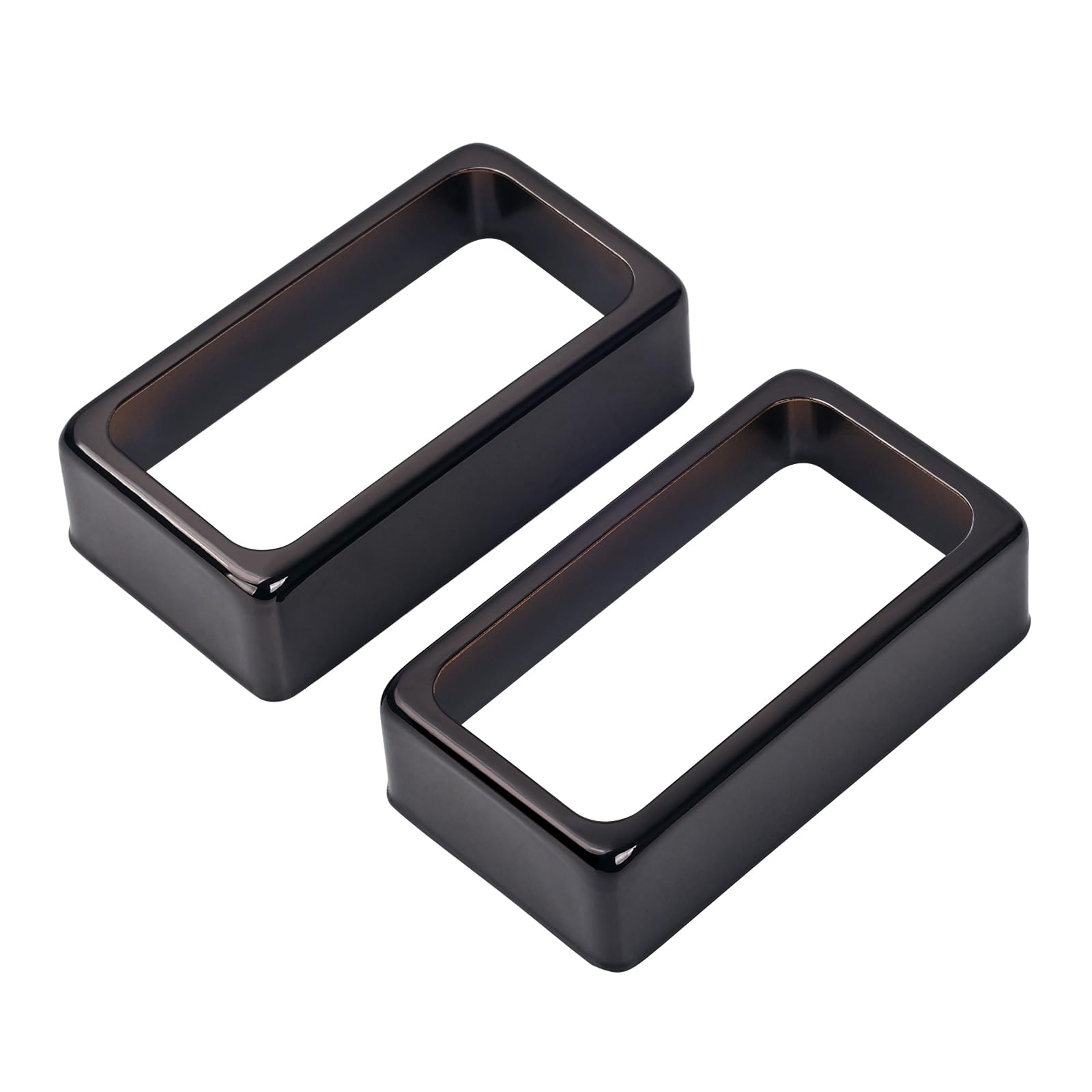 Banworks Open Brass Humbucker Pickup Covers O-Shaped Humbucker Frame Ring for Electric Guitar Pack of 2 JT/SYQG-08 Black