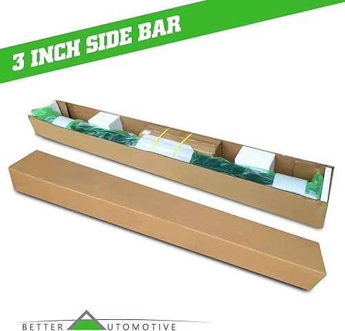 Miniatura 6 de Estribos laterales para Ford F250 / F350 / F450 / F550 / F550 Super Duty Regular Cab Truck Pickup 3 pulgadas barras laterales de acero inoxidable