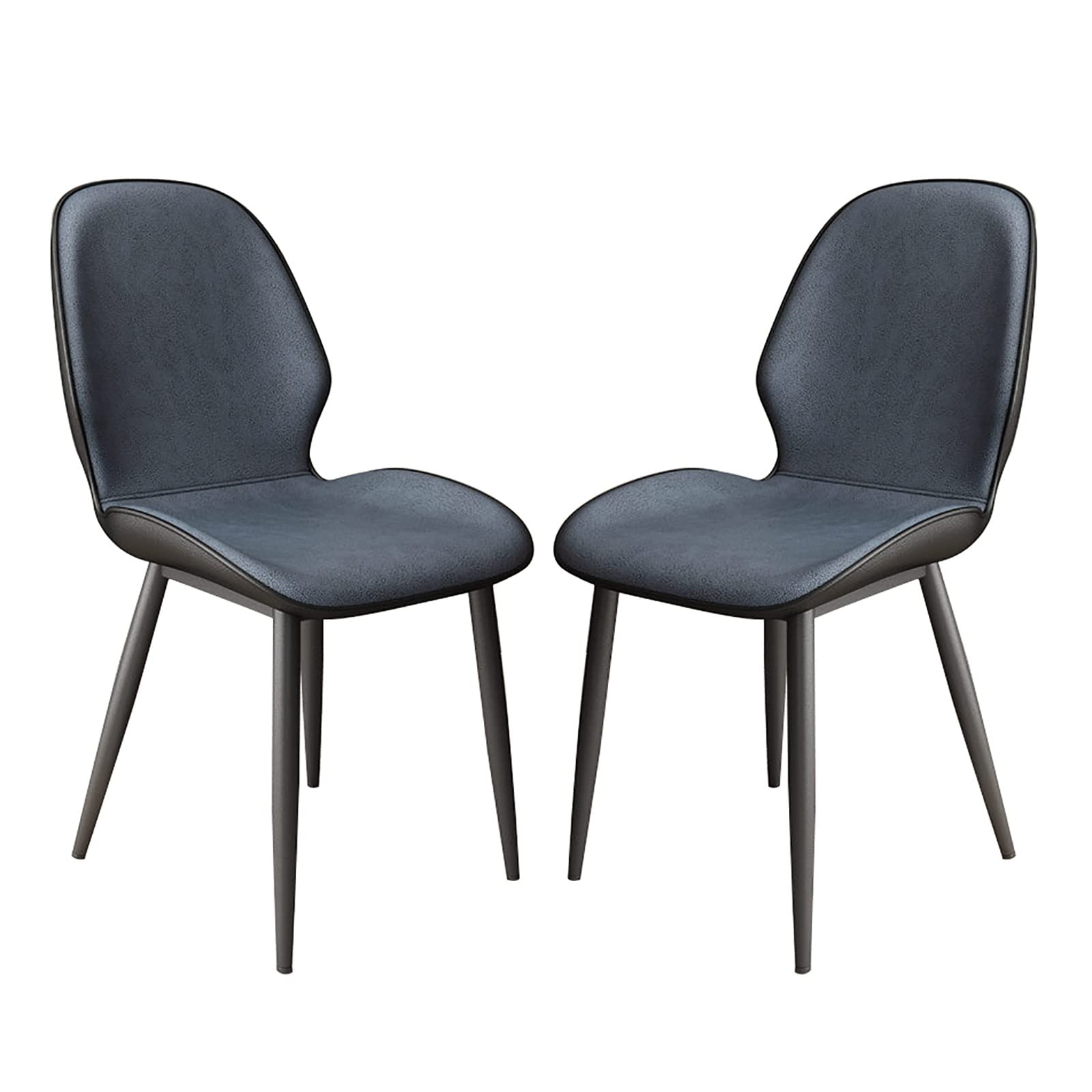 WZZQZR 2PCS Dining Chair, Comfortable Soft Backrest Chair, Cafe/Hotel Lobby Negotiation Chair, Wrought Iron Chair Leisure Chair (Color : Tech Cloth-d)