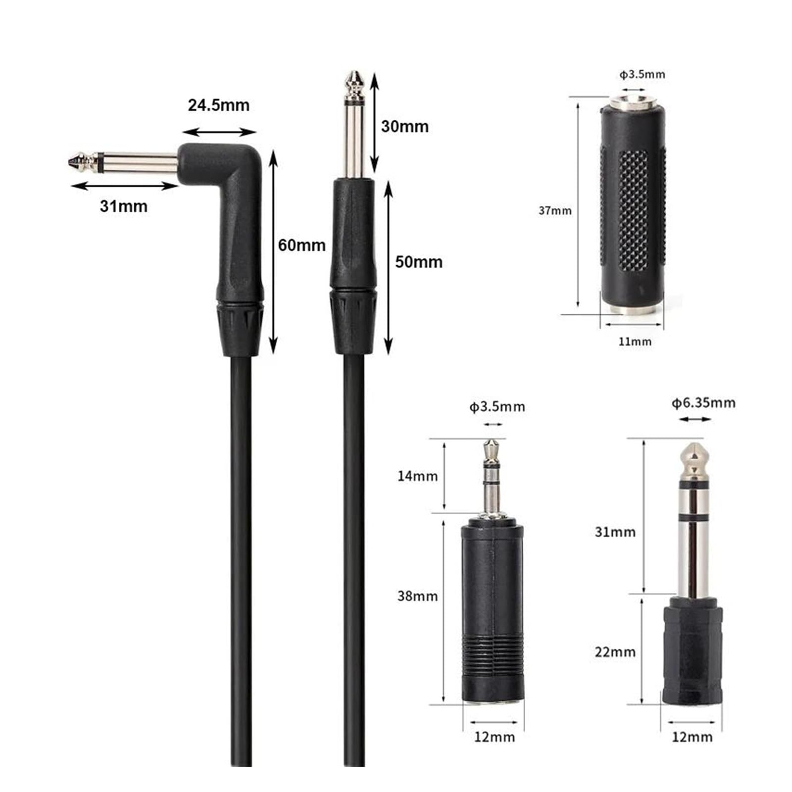 Kabel audio do gitary Kable do gitary elektrycznej basu i instrumentów muzycznych