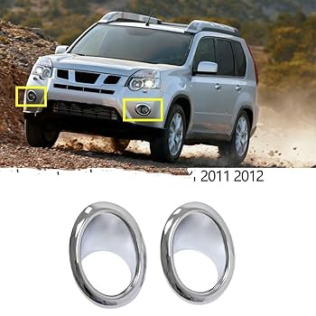 Amazon.co.jp: 左右の車のクロームフロントフォグライトランプ