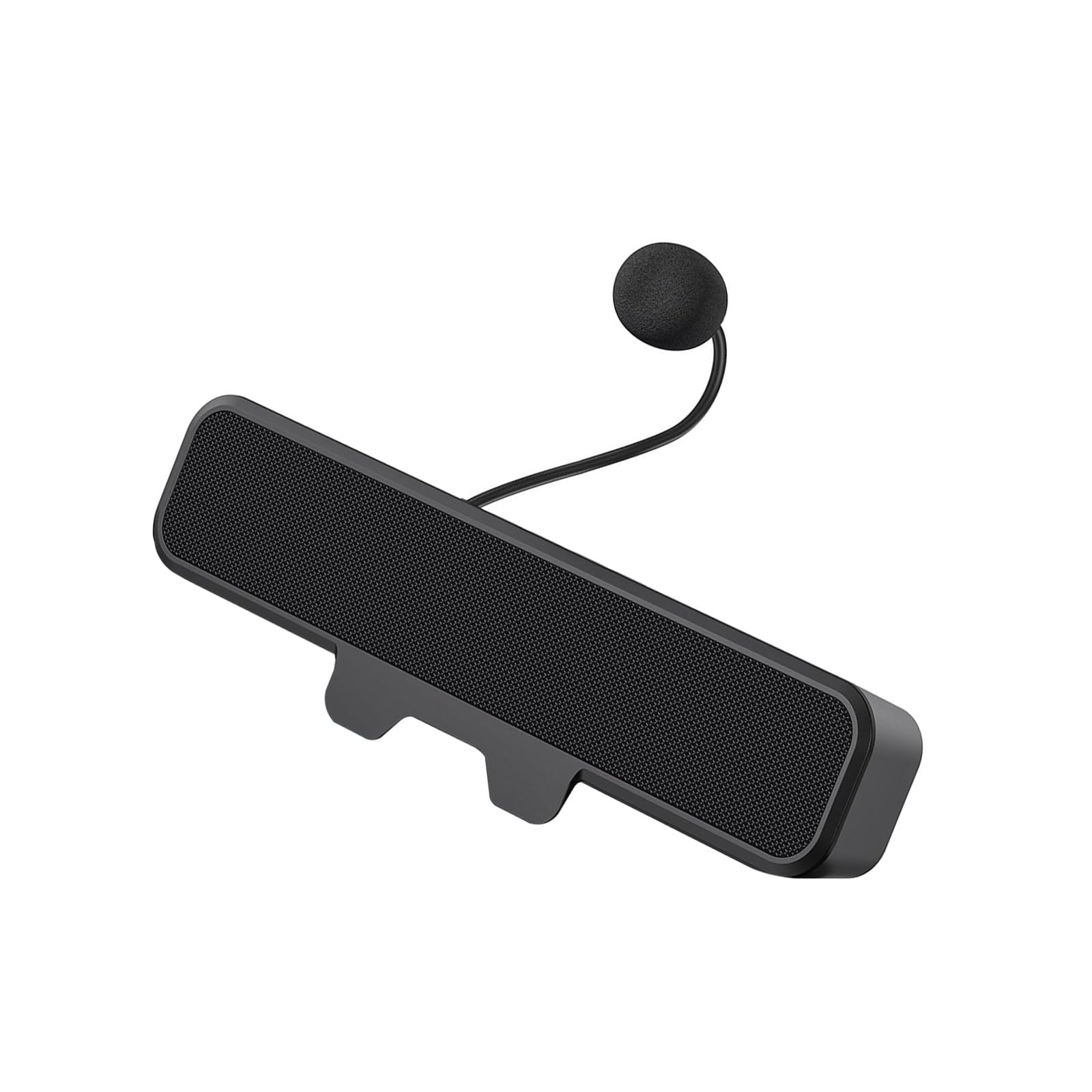 Aggiornamenti Altoparlanti da tavolo esterni Pulsante silenziamento rapido Microfono staccabile Compatibile con USB C Morsetti sul design per computer Altoparlanti esterni con microfoni staccabili