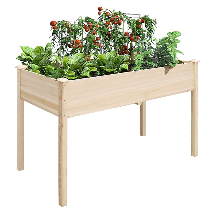Buy Medla Raised Garden Bed Outdoor, Elevated Planter Box with Legs Large Wooden Planters