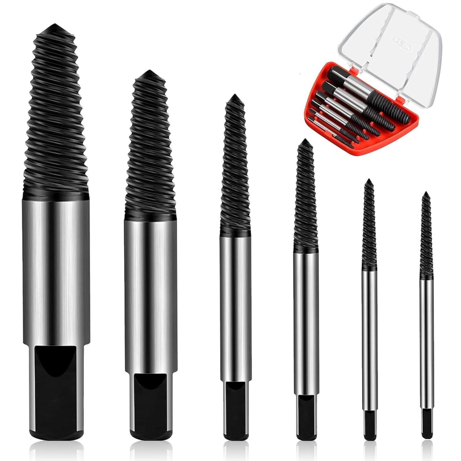 Amazon.co.jp: エキストラクター 折れたボルト外し 6点セット