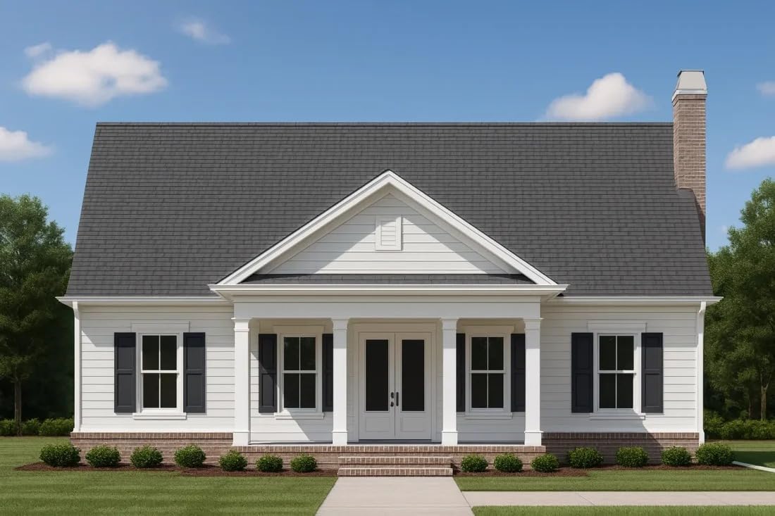 19-2257 House Plan - Traditional Cottage Home Plan - 3-Bed, 2-Bath, 1,450 SF