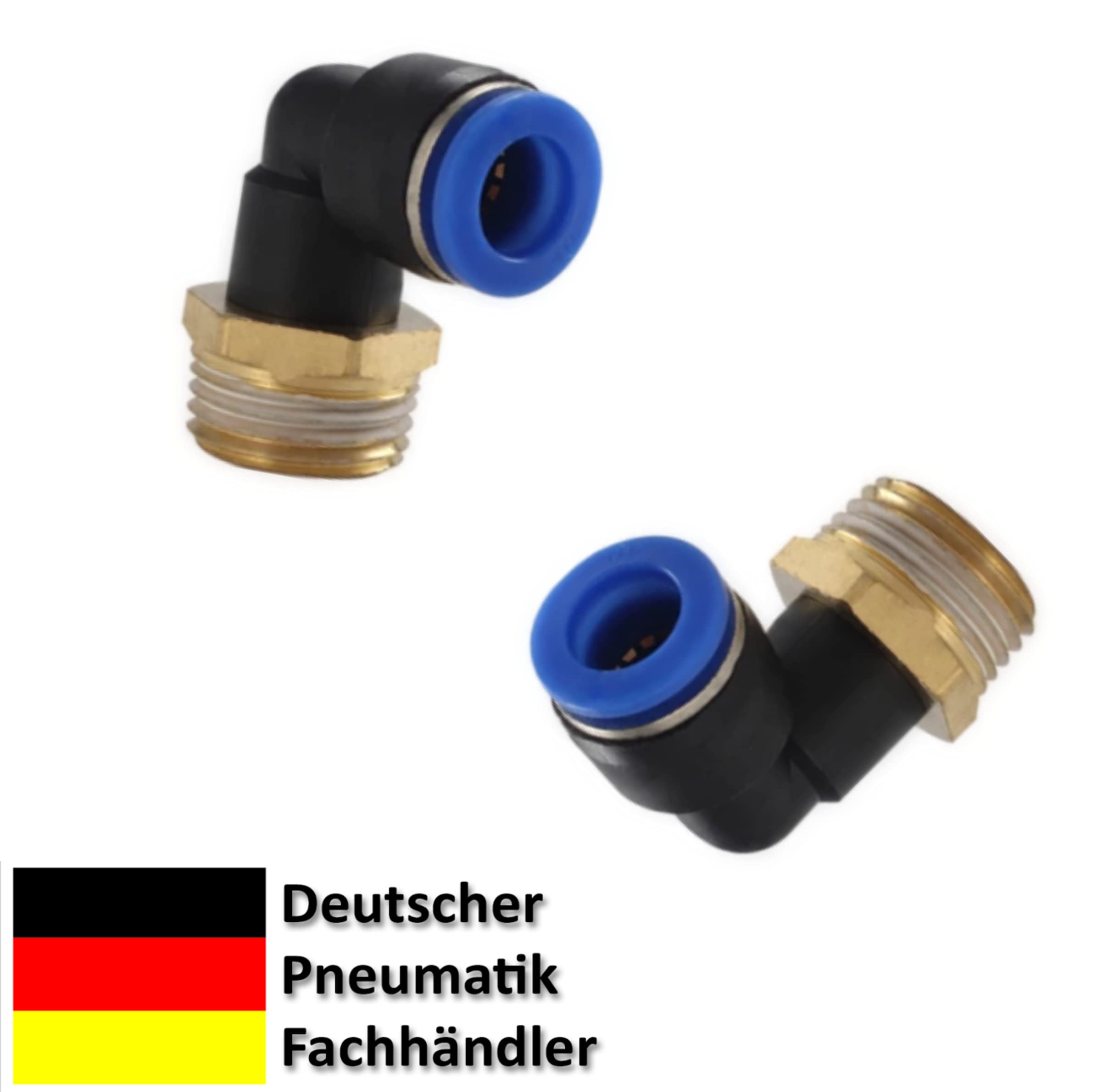 Connettore Tubo Aria 8mm Raccordo Pneumatico Diritto Da 1/2" A Tubo Da 10 Mm - Codice ETPC10-1/2, Per Impianti Ad Aria Compressa Punkt Mp02