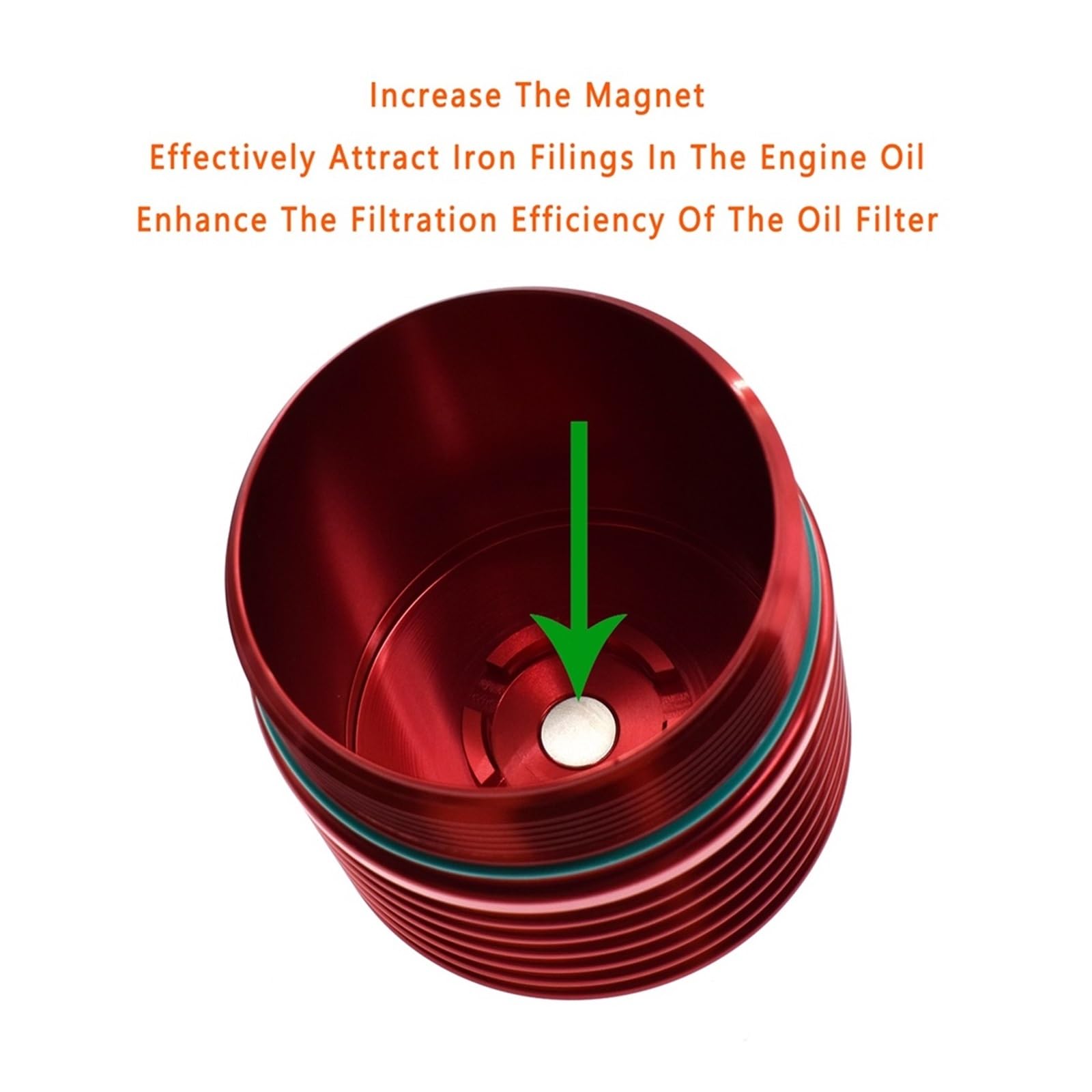 Adatto per Motore BMW N62 N73 Parte Speciale per modifiche Auto E60 E63 E65 E53 E70 Coperchio Filtro Olio Alloggiamento Filtro in Lega di Alluminio Tappo Filtro Olio