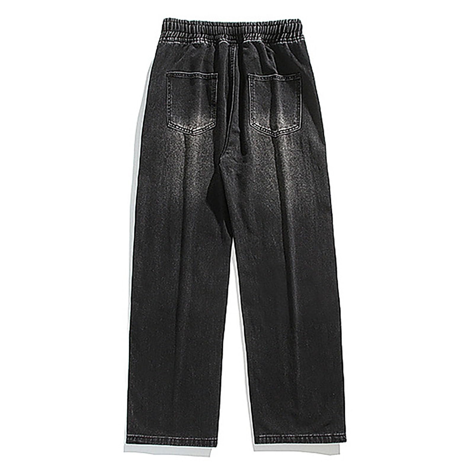 Pantaloni da uomo, stile Y2k, stile hip hop, streetwear, skateboard, alla moda, vintage, per adolescenti, ragazzi, skateboard, streetwear, vintage, per il tempo libero