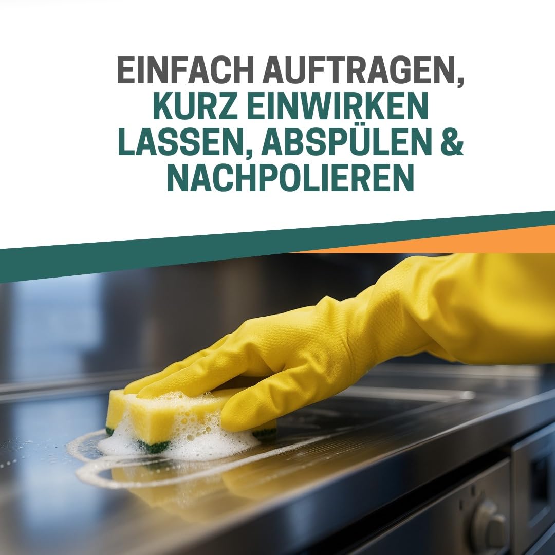 INOX® Edelstahlreiniger 2x10L – Edelstahl Reiniger & Politur für Küche, Spüle & Haushalt – Hochwirksame Edelstahlpflege für glänzende Oberflächen
