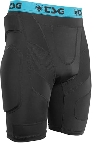 TSG - Pantalón Crash A protector de pantalones cortos para snowboard, patinaje y esquí, protección 3D para cadera y coxis, color negro, Negro -