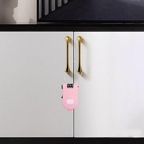 Miniatura 4 de YAODHAOD Candado de cable de combinación, cerradura de equipaje retráctil de cable de acero con cable de acero retráctil de 39 pulgadas, cerradura