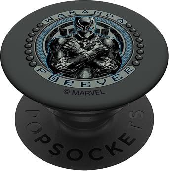 Marvel Black Panther TChalla Emblem Wakanda Forever PopSockets Adhesive PopGrip
