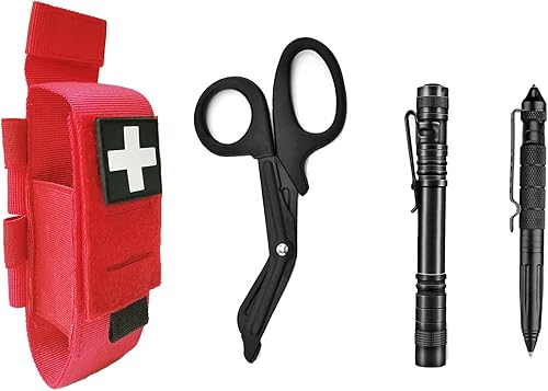 Bolsa de torniquete táctica Molle con corte láser, soporte para torniquetes, funda para torniquetes IFAK TQ y bolsa de corte médico para trauma,