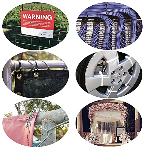 Dekun 14 Inch Zip Ties 1000 Pack Black, 50 Lb Strength Uv Resistant 14" Long Plastic Nylon Cable Ties, Self-Locking Tie Wraps (14 Inch, 1000 Pieces) #TOP5