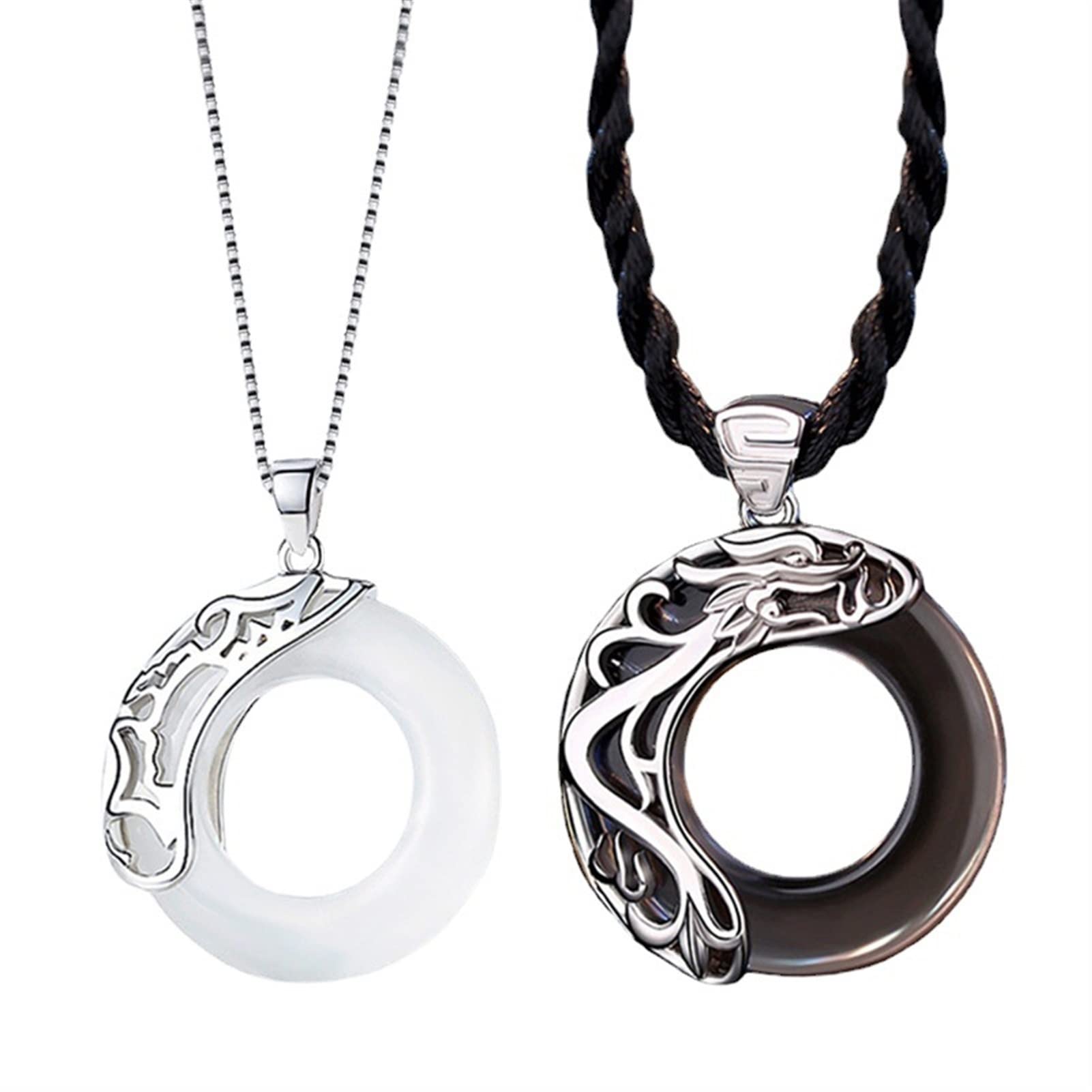 Cadeau romantique couple collier jade pour surprendre votre moitié