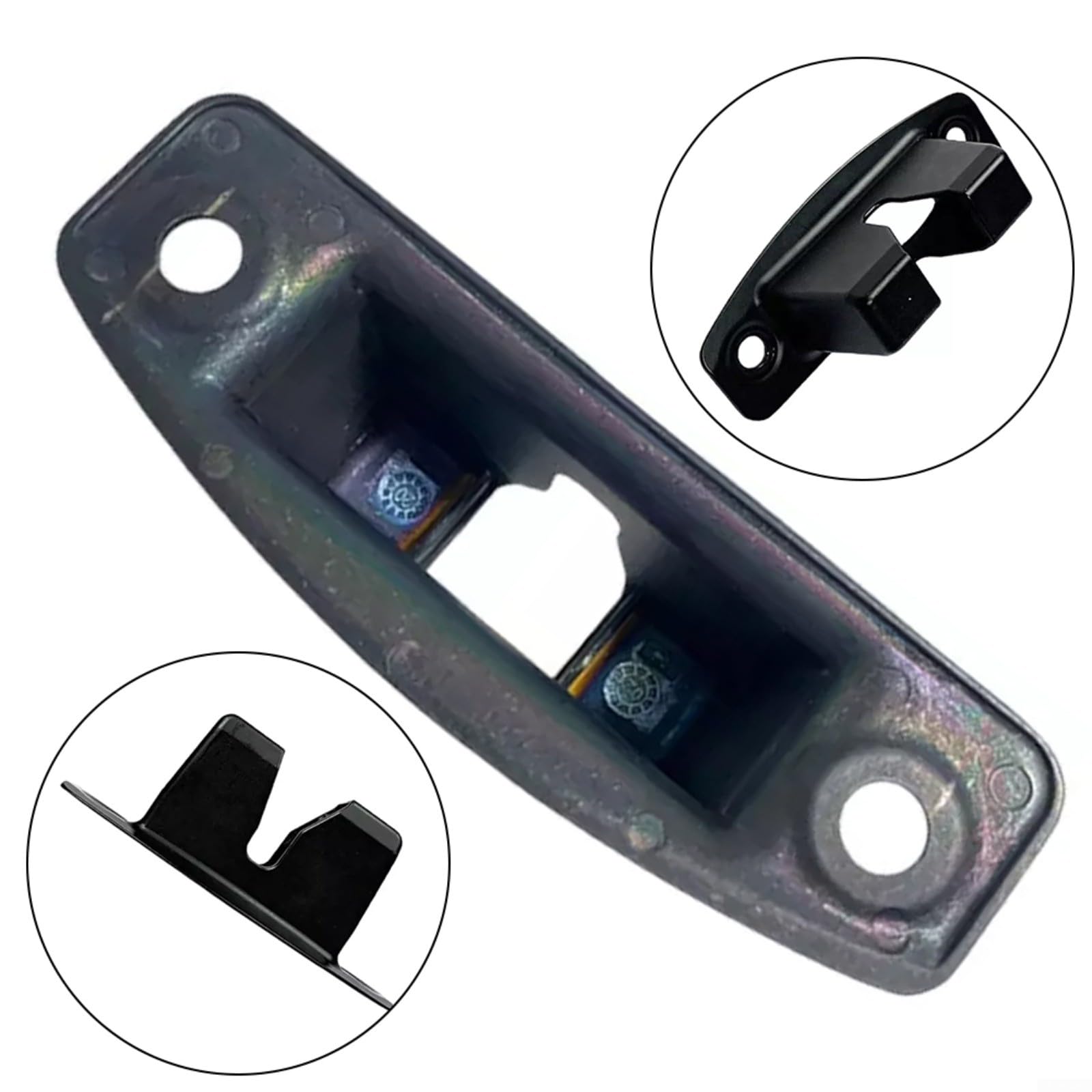 Couvercle de loquet inférieur de porte arrière, pour Tesla Model X 2016-2021, remplacement direct 1054149-00-G, noir