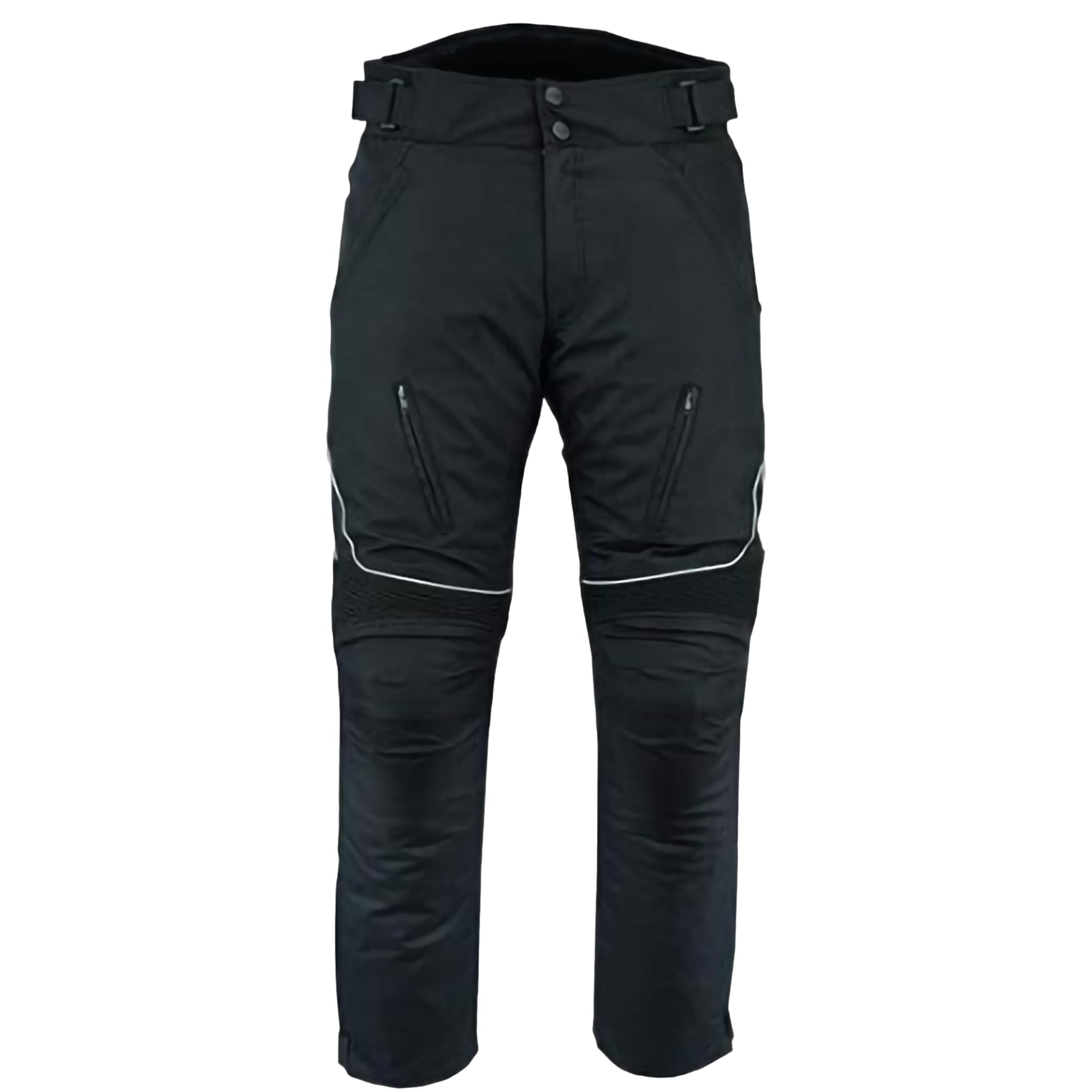 Sterling Sports® Thermal Mens Waterproof Trousers Bike Men - Travel Mens Trousers Motorbike Accessories, Men Pant Motorbike Cameo Grey Green (Black, Waist 36 Leg 32)