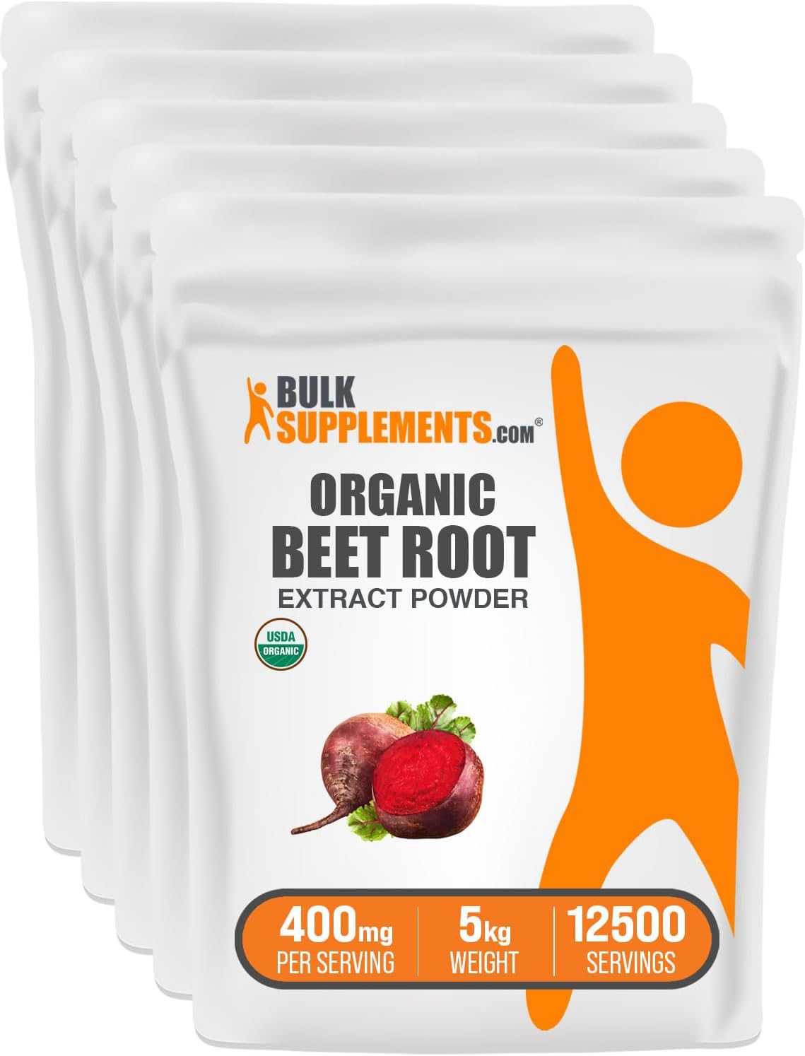 BulkSupplements.comOrganic Beet Root Extract Powder - Beet Root Powder, Nitric Oxide Supplement - Vegan & Gluten Free, 400mg per Serving, 500g (1.1 lbs) (Pack of 1)