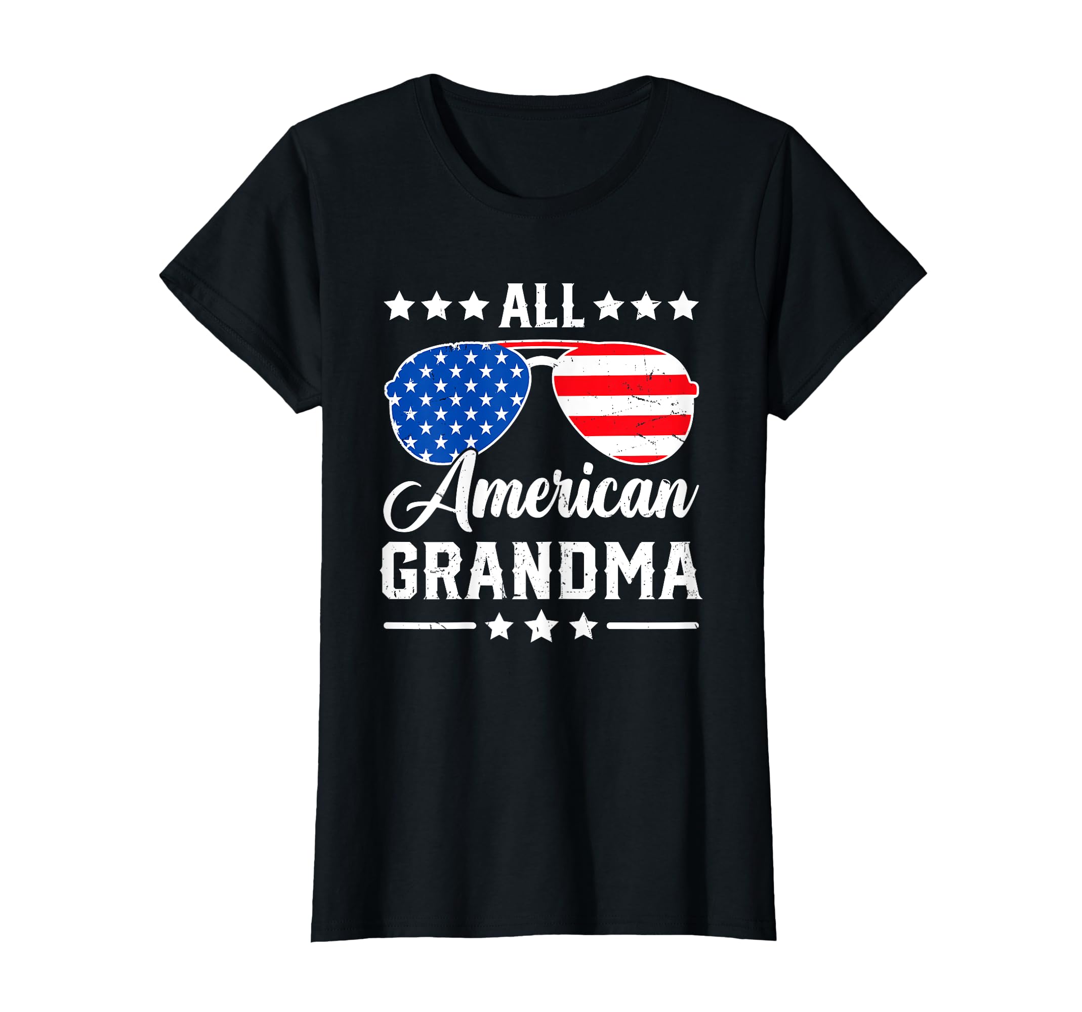 All American Grandma 4th of July Patriotic USA Matching Women T-Shirt