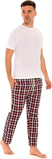 Conjunto de pijama largo para hombre, pijama de algodón, ropa de descanso, camiseta de manga larga, pantalones de pijama, conjunto Ex cadena, tallas de S, M, L, XL, 2XL, tallas regulares