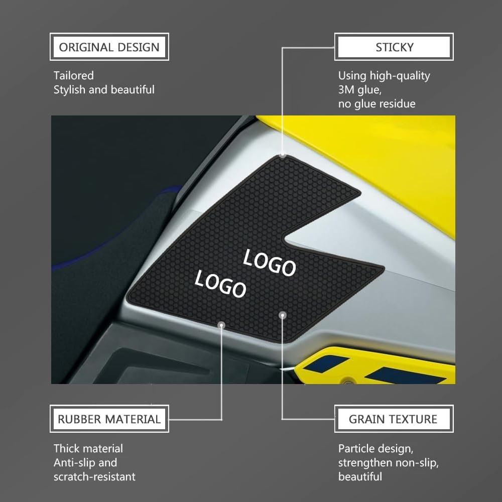 New for Suzuki Vstrom 1050DE V-Strom 1050XT 2020-2024 Motorcycle Side Fuel Tank pad Tank Pads Protector Stickers Decal Gas Knee Grip Traction Pad for V Strom 1050XT DL1050 XT tankpad Accessories