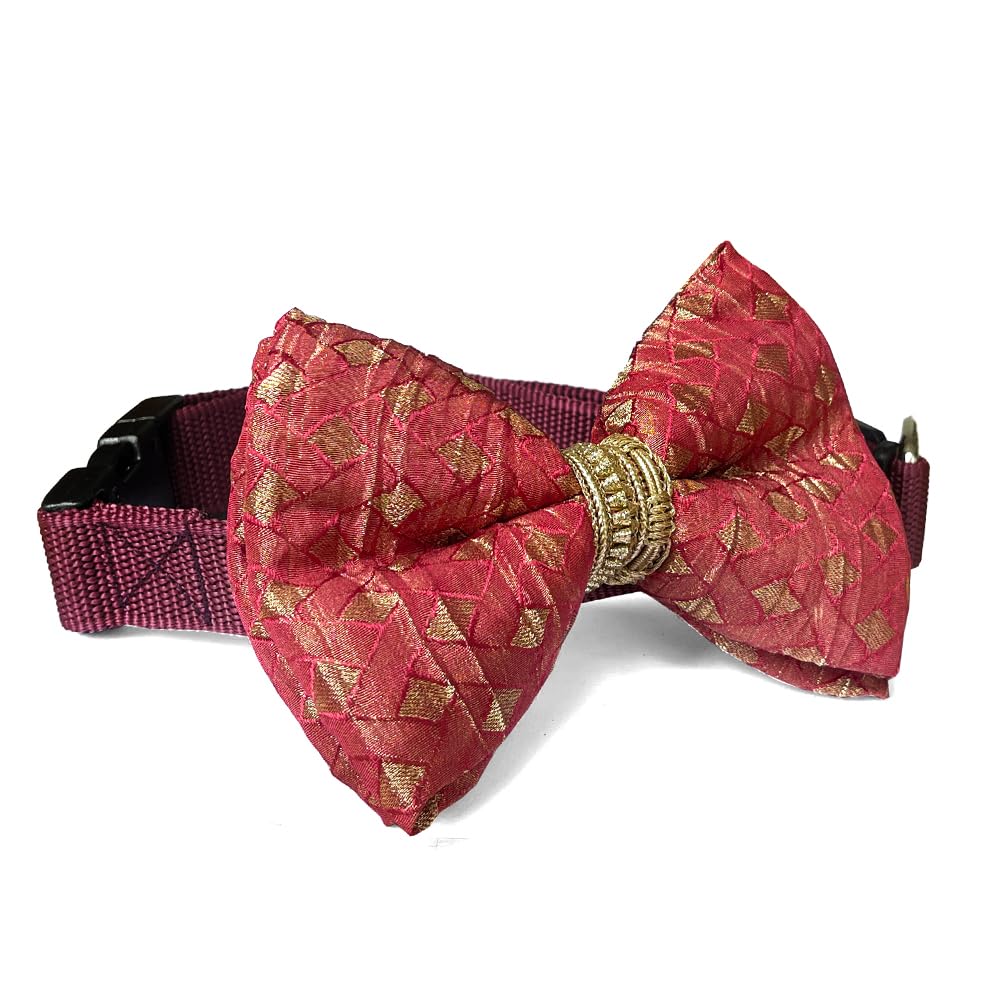 That Dog In Tuxedo Gauri Festive Dog Bow Tie for Diwali, Festivals and Wedding - Utsava Collection (Pink) (B07XY7GFDP) Amazon Price History, Amazon Price Tracker
