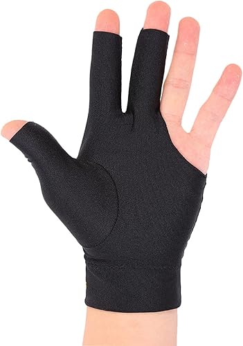 Miniatura 1 de 1 guante de billar de 3 dedos, guante de piscina para hombres y mujeres, mano izquierda, guantes de billar transpirables de secado rápido, guantes