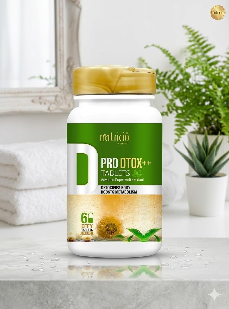 Nutricio Pro DTOX++ Tablets, Anti-Oxidant, Detox Body, Boosts Metabolism and energy, 60 Tablets-picture-25
